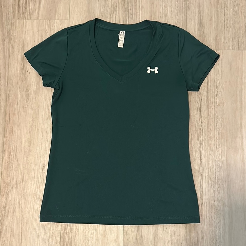 Women’s Under Armour Heatgear Loose Fit Short Sleeve V-Neck T-Shirt